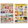 25 pcs. school poster, small: human being