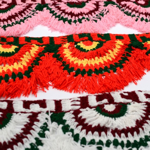 toran crocheted, 3 colours