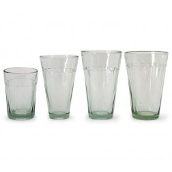 1 box of recycled glasses,...