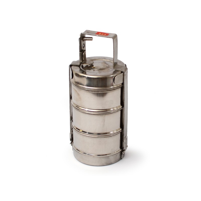 lunchbox stainless steel, 4 sections