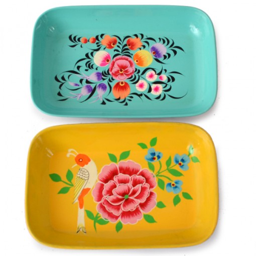 tray angled painted S