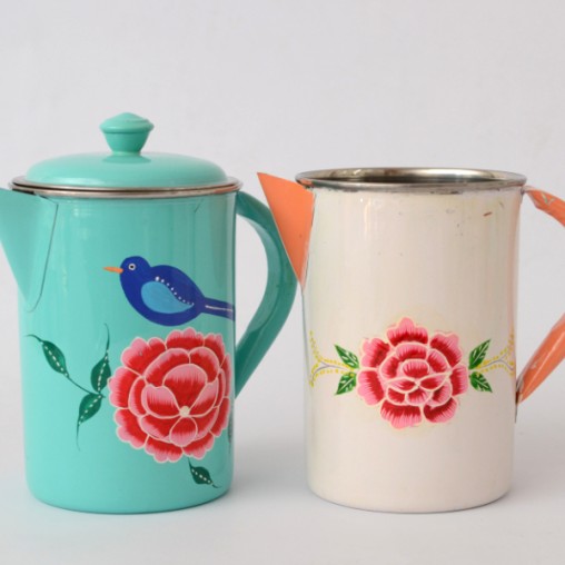 jug painted, S