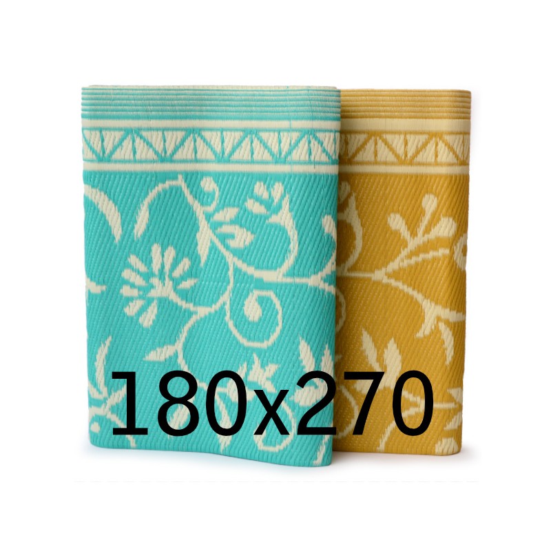 tapis en plastique 180x270 cm plié, floral