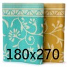 tapis en plastique 180x270 cm plié, floral