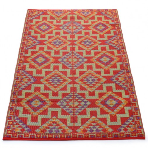 Plastic carpet 120x180 cm folded, aztec