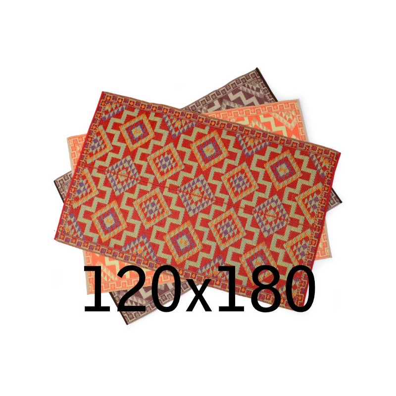 Plastic carpet 120x180 cm folded, aztec