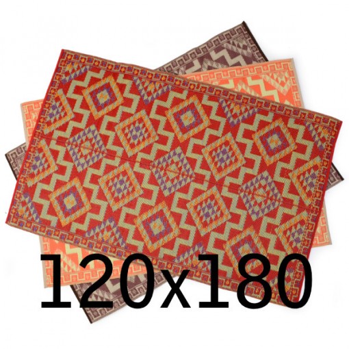 Plastic carpet 120x180 cm folded, aztec