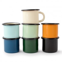 6 pcs. enamel mug 0,25l