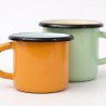 6 pcs. tasse émaillée, 0,25l