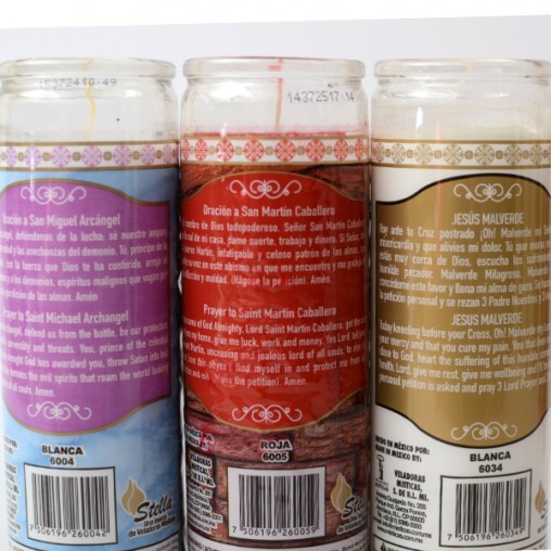 6/12 pcs. glass candle Stella