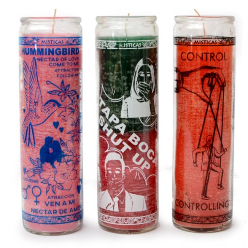 6/12 pcs. glass candle screen print