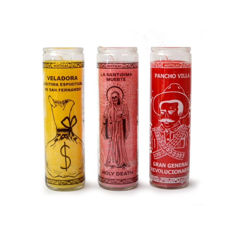 6/12 pcs. glass candle screen print