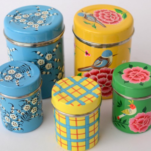 tea box stainless steel painted