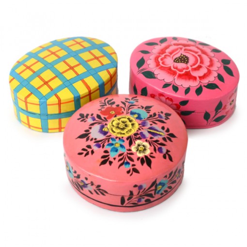 box oval/ round, painted