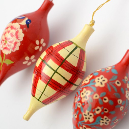 3 pcs pendulum shape, painted