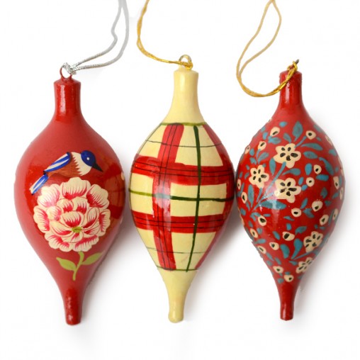 3 pcs pendulum shape, painted