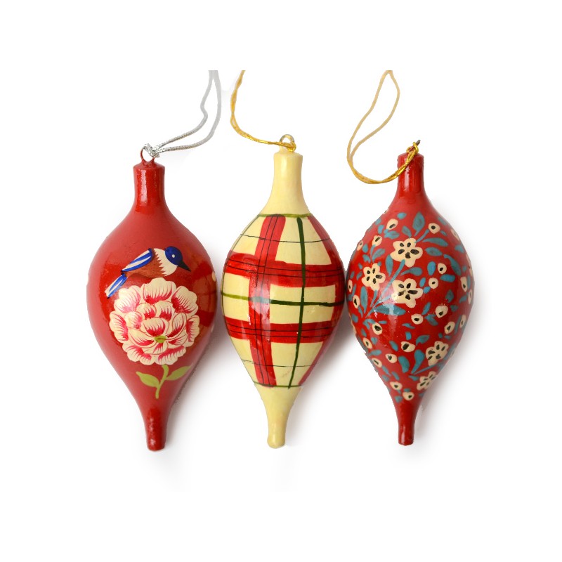 3 pcs pendulum shape, painted