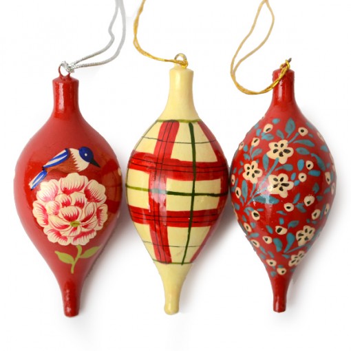 3 pcs pendulum shape, painted
