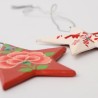 2 pcs ètoile colorée en bois