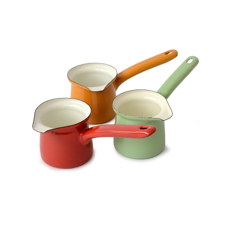 2 pcs. bidon moka émailé