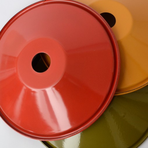 2 pcs. lampshades enamel