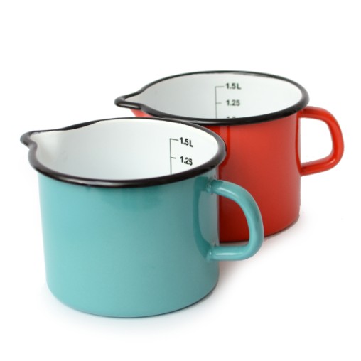 enamel jug 1,5l,, with scale