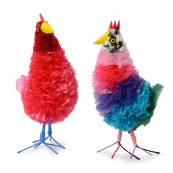 Poule en sac plastique, petit