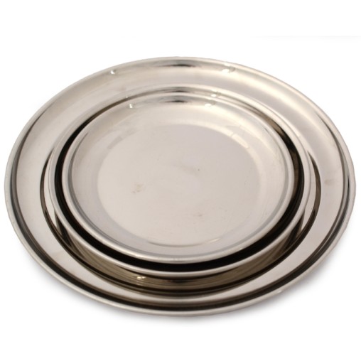 round plate steel luxe